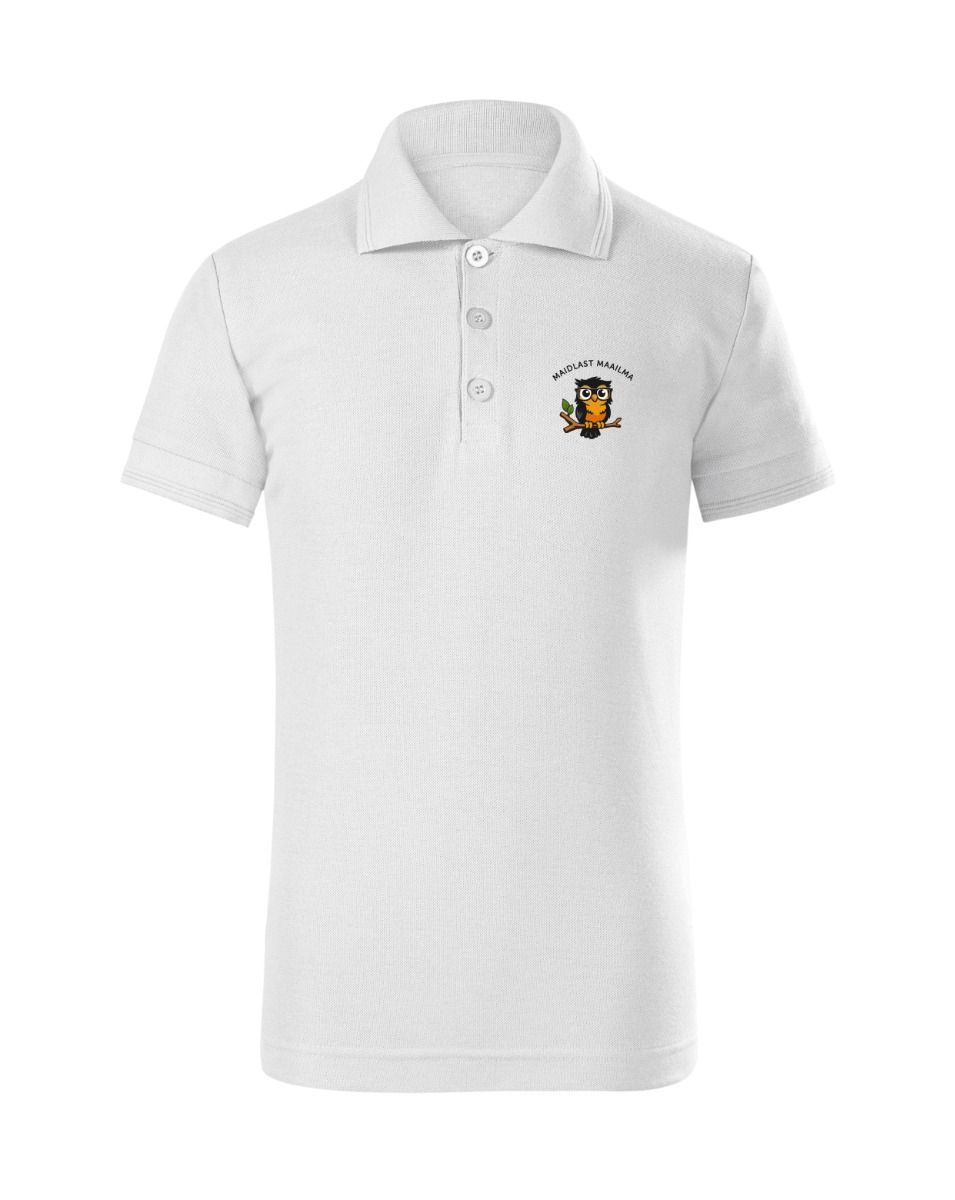 Laste kitsas polosärk, valge