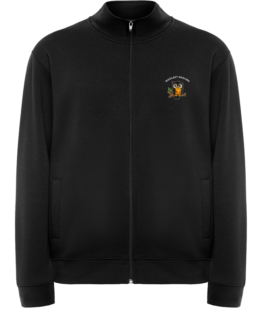 Unisex lukuga jakk, must